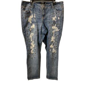 Torrid Premium Boyfriend Studded Hi Rise Skinny Women  Jean
